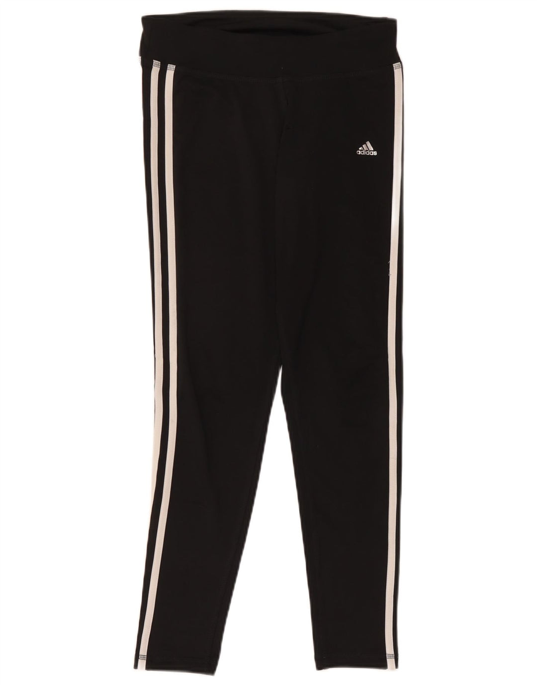 Adidas Womens Leggings UK 8/10 Small  Black Polyester