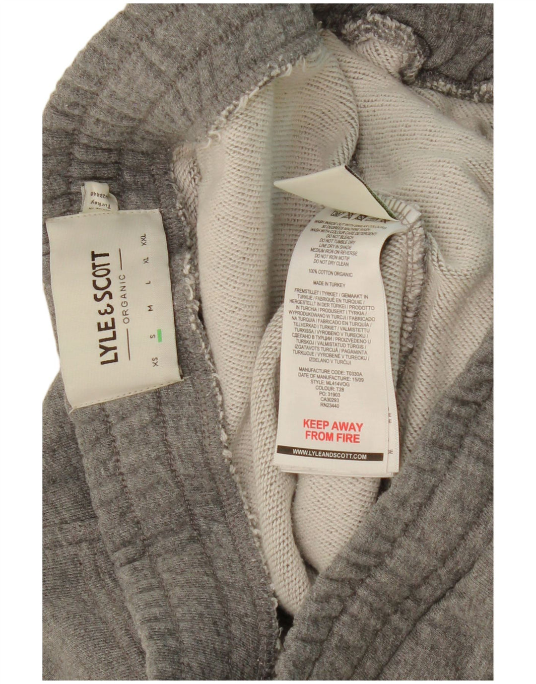 LYLE & SCOTT Mens Sport Shorts Small  Grey Cotton