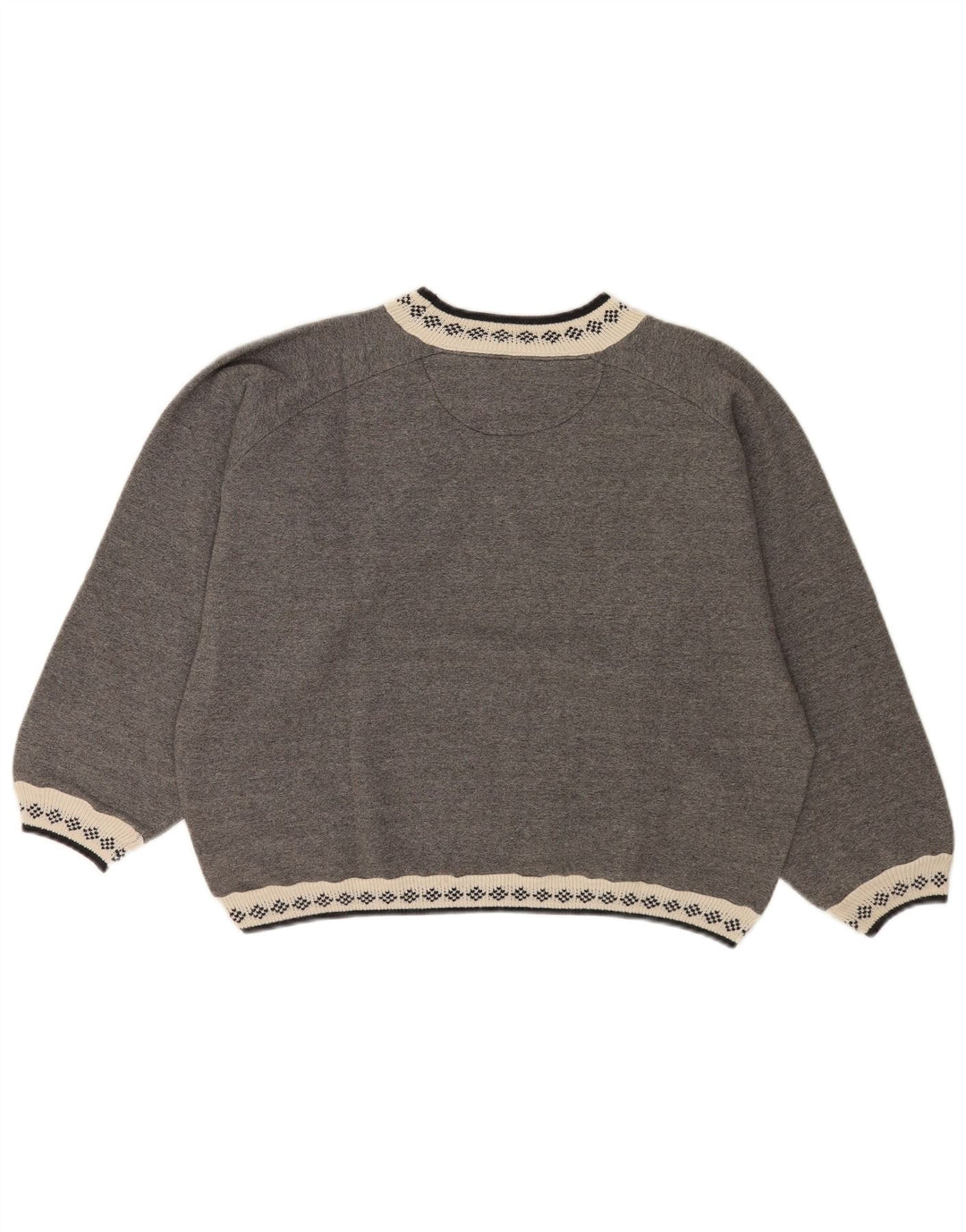 Meeting Womens Oversized Crop Sweatshirt Jumper UK 16 Large Grey
