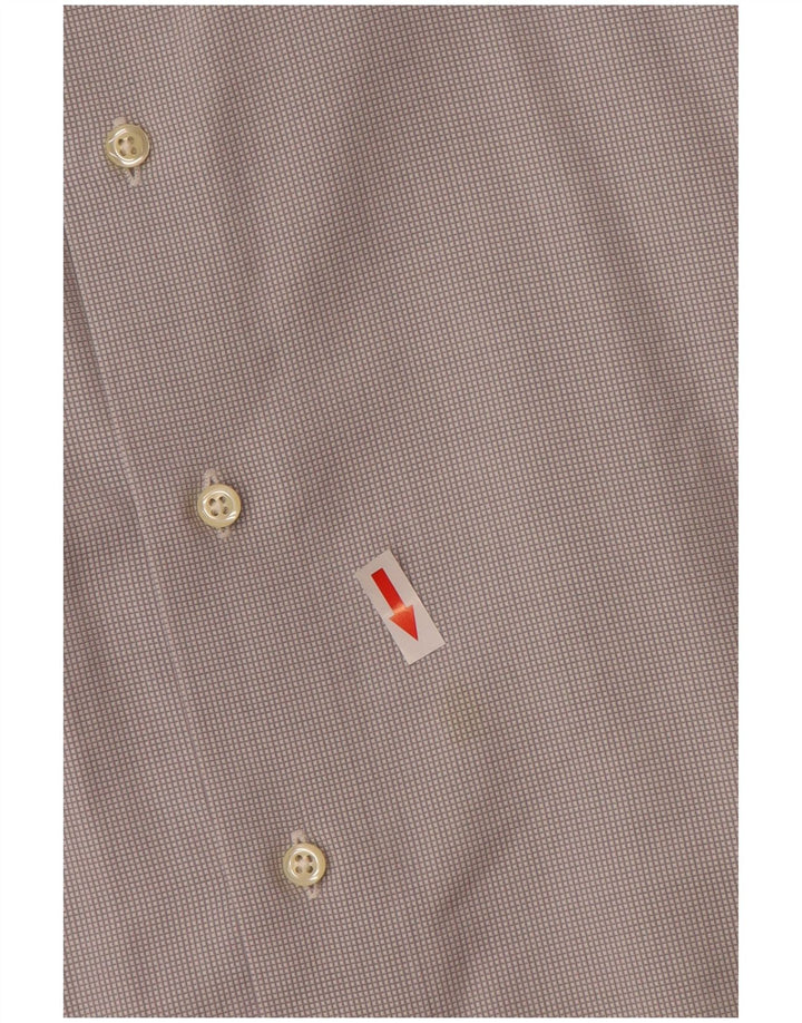 Brooks Brothers Mens Shirt Size 18 1/2 2XL Grey Cotton