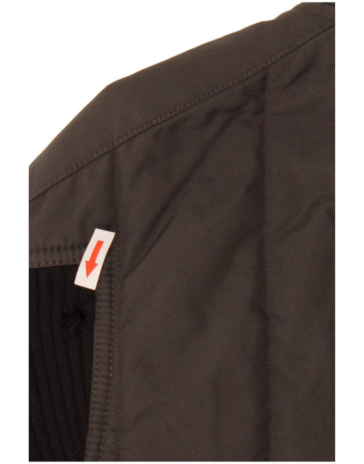 Refrigiwear Mens Bomber Jacket UK 40 Large Brown Nylon