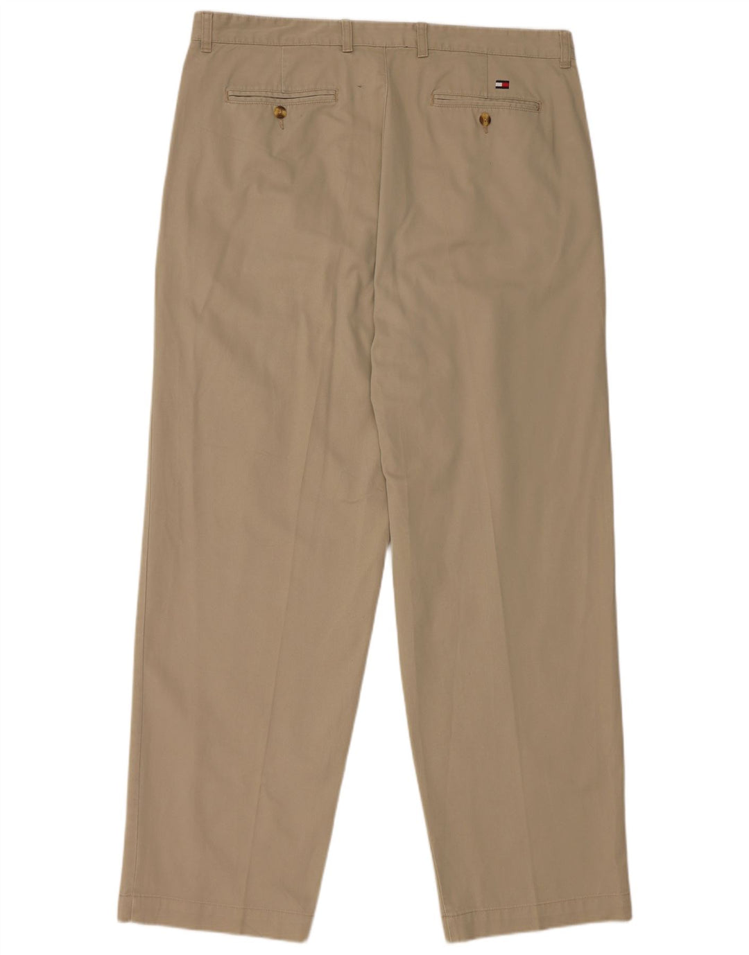 TOMMY HILFIGER Mens Pegged Chino Trousers W38 L32 Beige Cotton