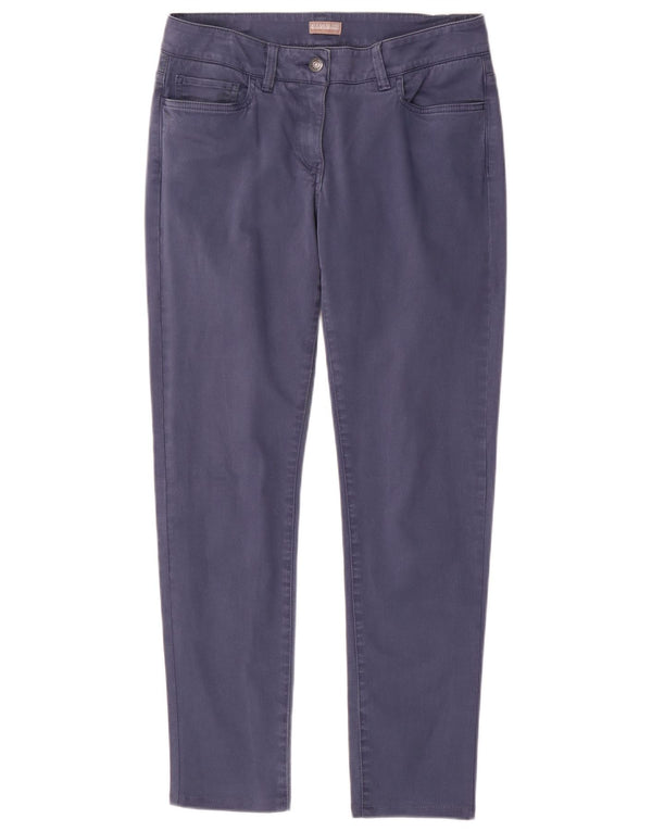 Napapijri Womens Slim Casual Trousers IT 42 Medium W30 L29 Blue Cotton