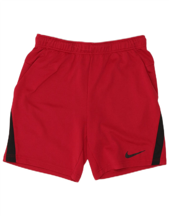 NIKE Mens Dri Fit Sport Shorts Medium  Maroon Colourblock Polyester