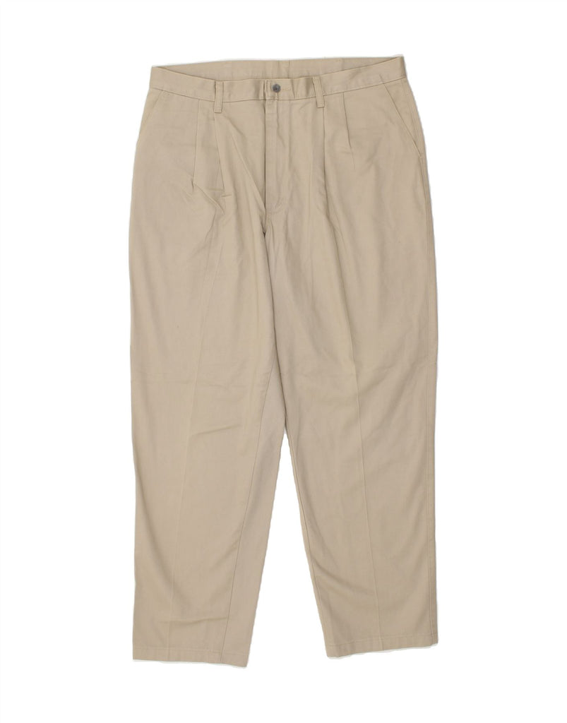 LEE Mens Pegged Chino Trousers W38 L32  Beige Cotton | Vintage Lee | Thrift | Second-Hand Lee | Used Clothing | Messina Hembry 