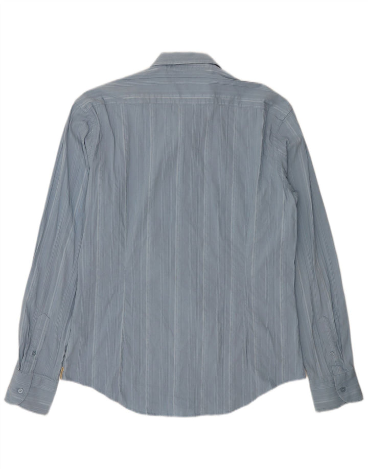 TED BAKER Mens Shirt Size 6 2XL Blue Striped Cotton