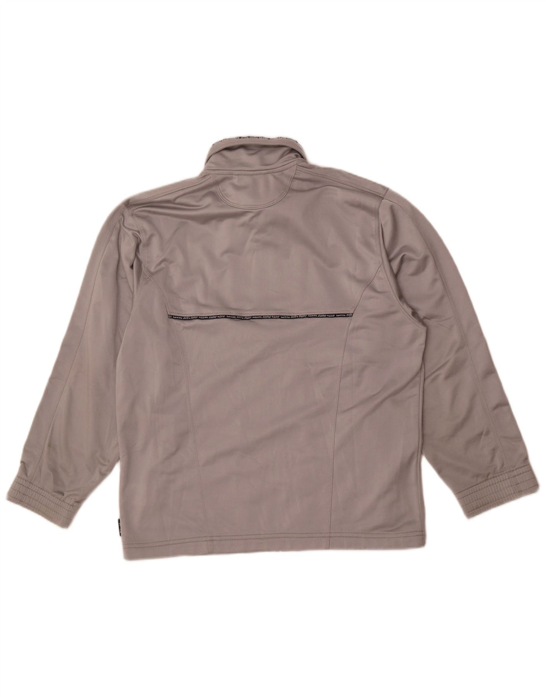 Lotto Womens Tracksuit Top Jacket UK 12 Medium Grey Polyester