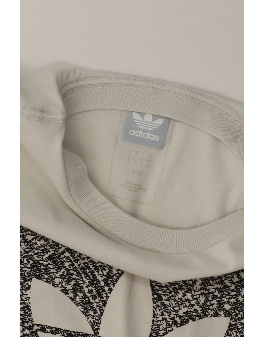 Adidas Mens Graphic T-Shirt Top Small White Cotton
