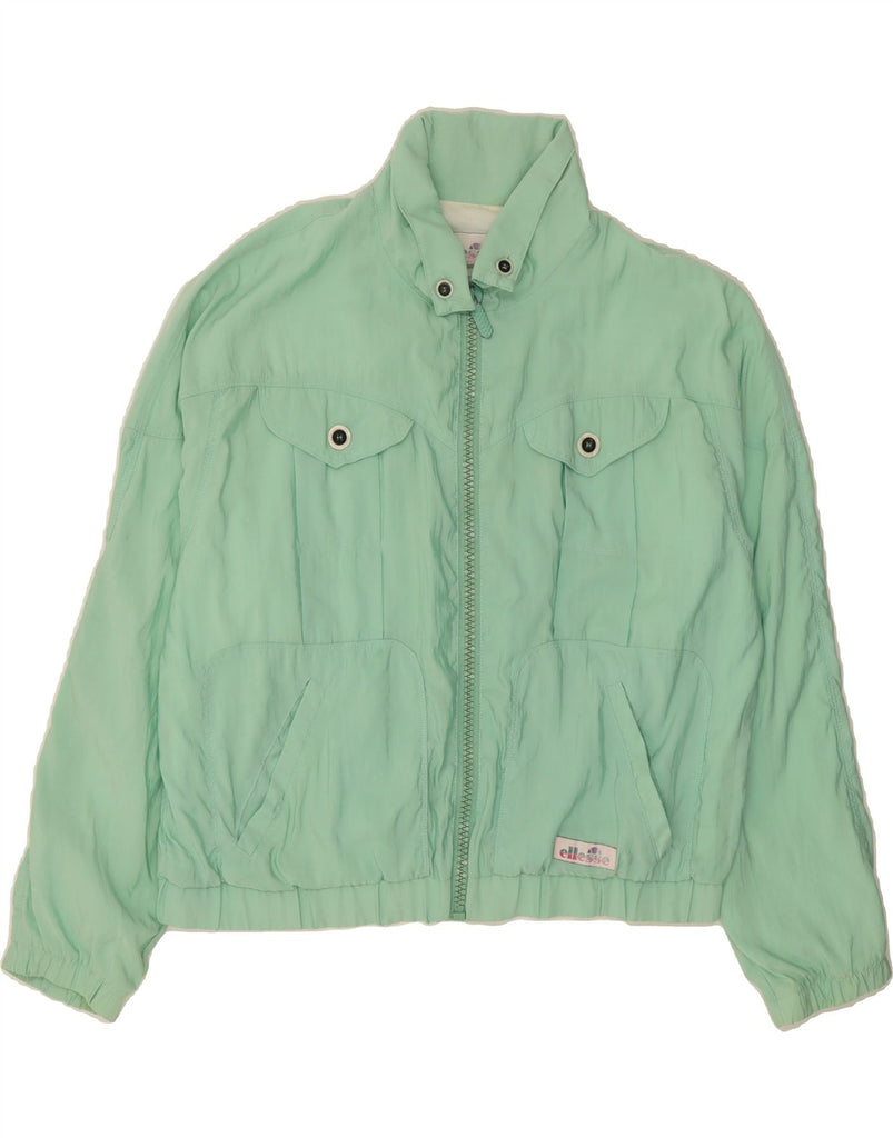 ELLESSE Womens Bomber Jacket IT 48 XL Green Cotton Vintage Ellesse and Second-Hand Ellesse from Messina Hembry 