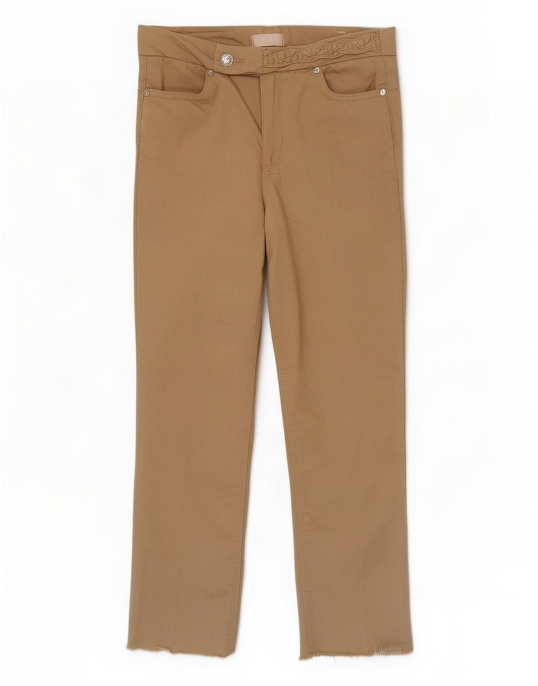 Liu Jo Womens Suit Trousers W28 L26 Brown Cotton