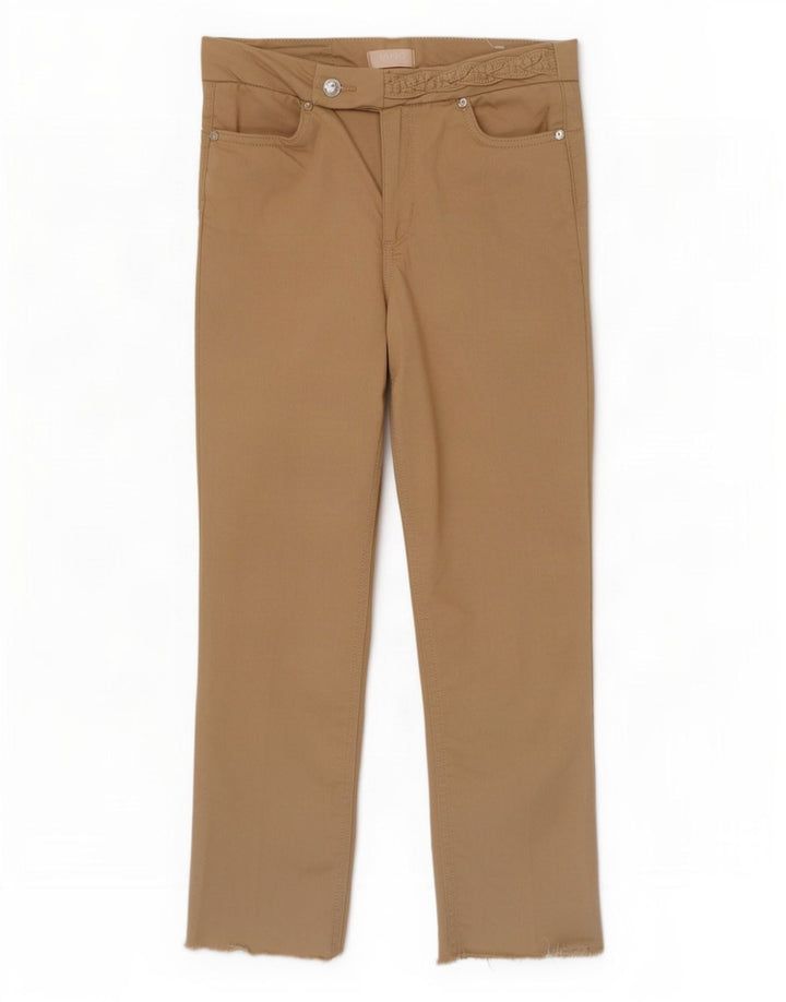 Liu Jo Womens Suit Trousers W28 L26 Brown Cotton