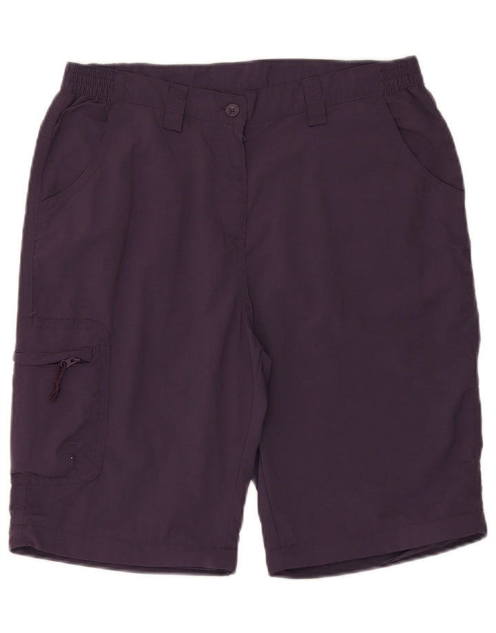 Mountain Warehouse Womens Cargo Shorts UK 12 Medium W32  Purple