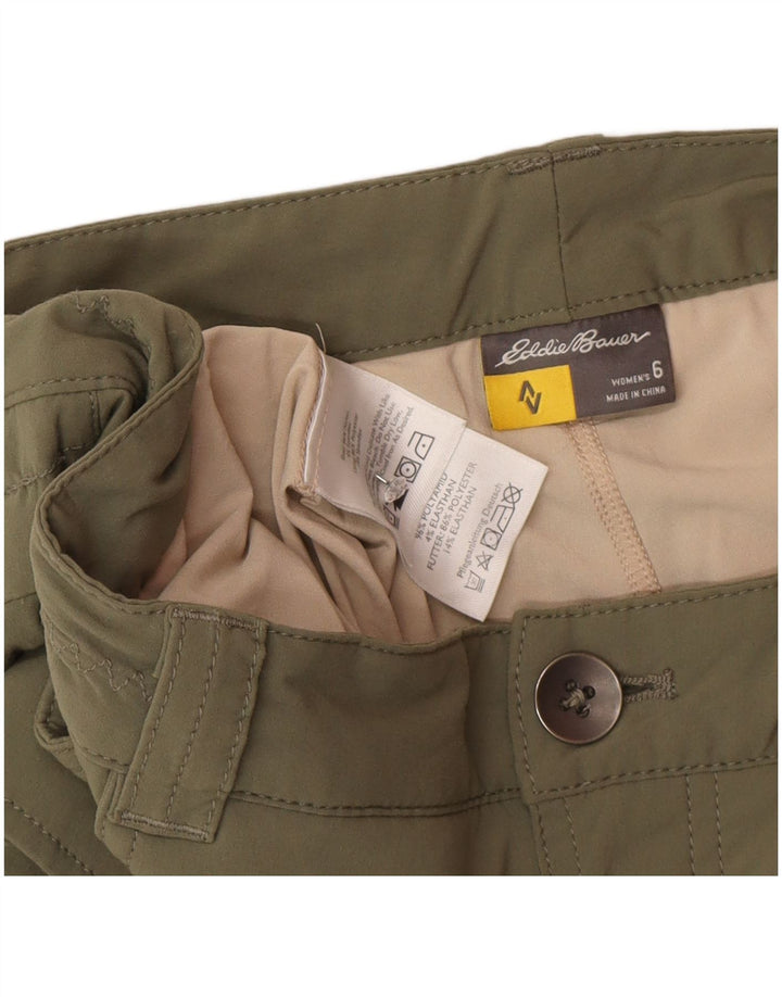 Eddie Bauer Womens Cargo Skirt US 6 Medium W32  Khaki Nylon