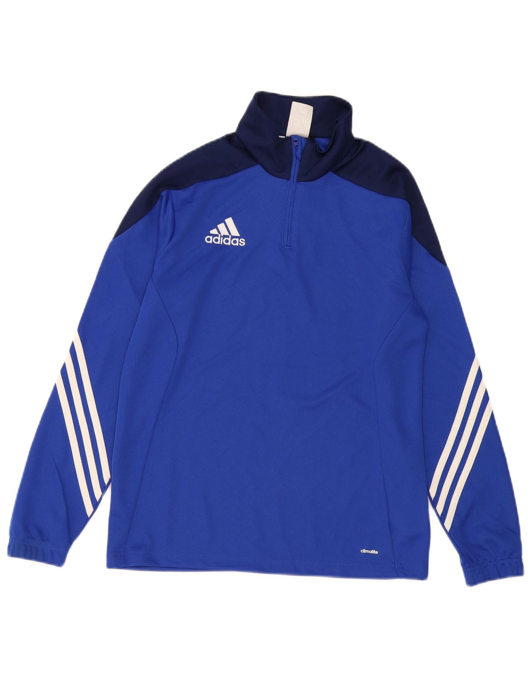 Adidas Boys Climalite Pullover Tracksuit Top 13-14 Years XL Blue