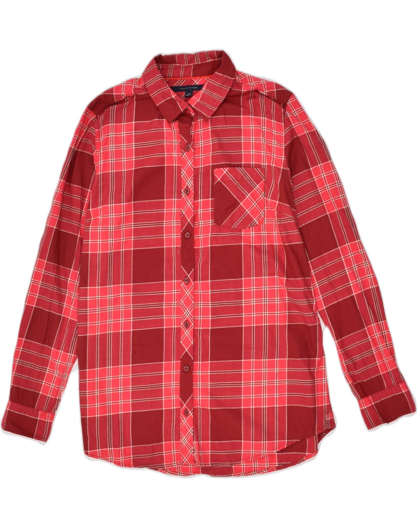 Tommy hilfiger flannel cheap shirt womens