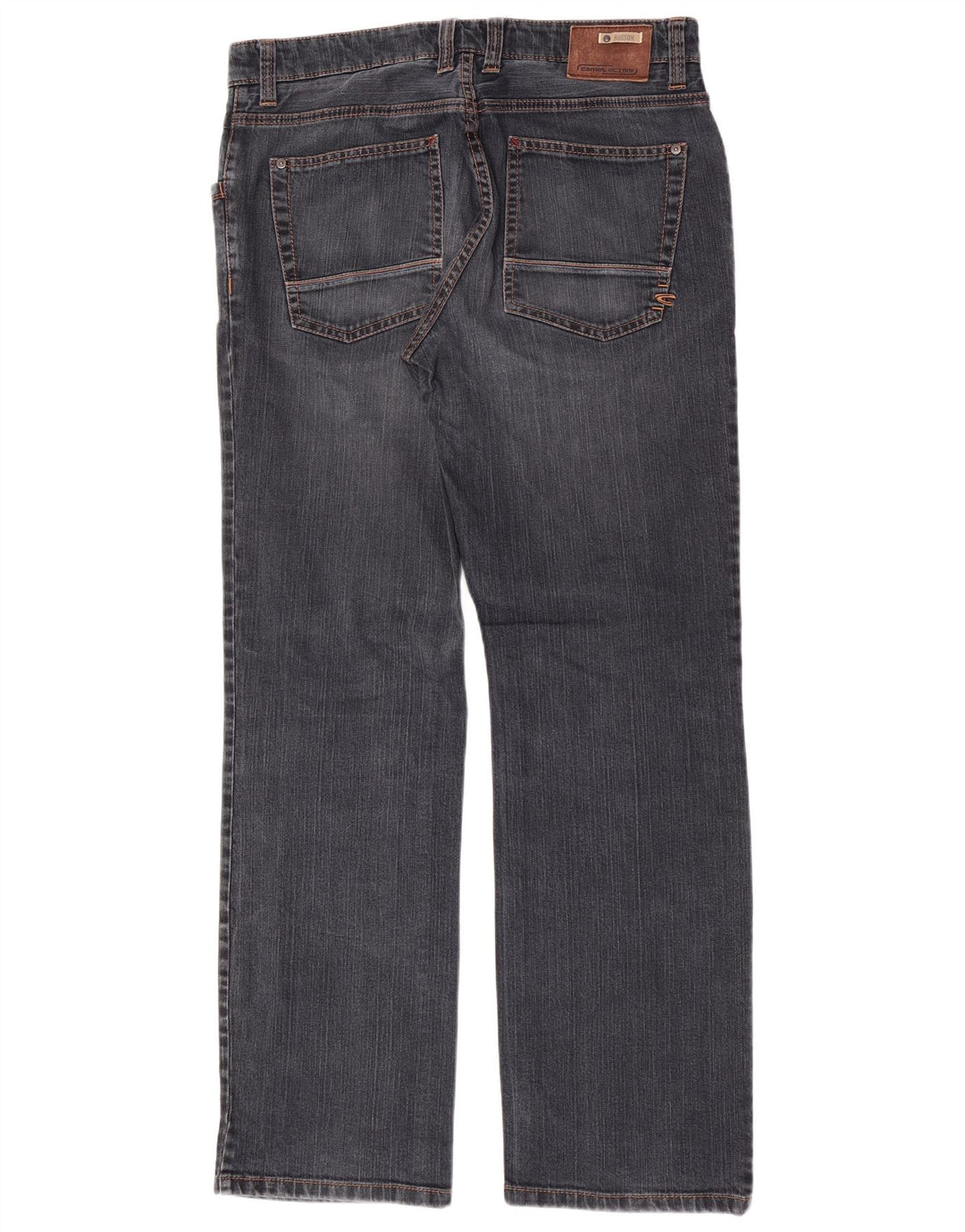 Camel Active Mens Straight Jeans W34 L32 Navy Blue Cotton