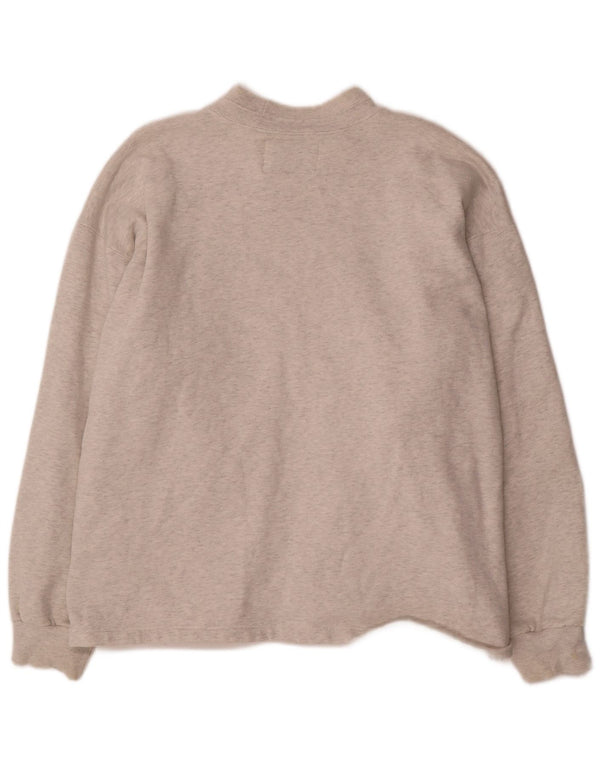 Champion Mens Graphic Sweatshirt Jumper XL Grey Flecked Cotton