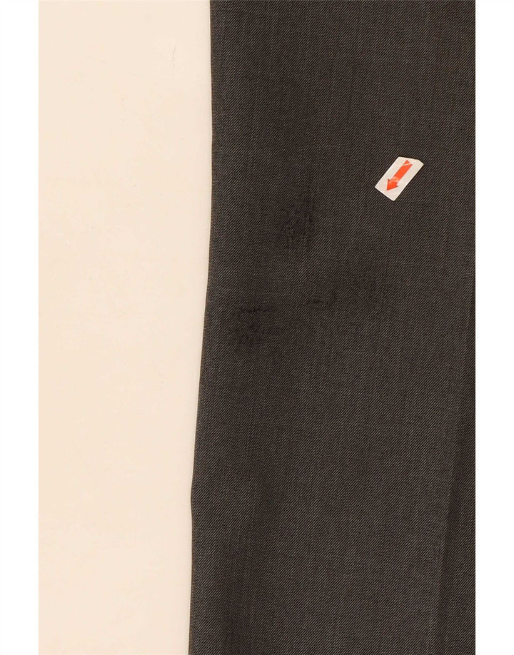 Marks & Spencer Mens Straight Suit Trousers W44 L29 Grey Polyester