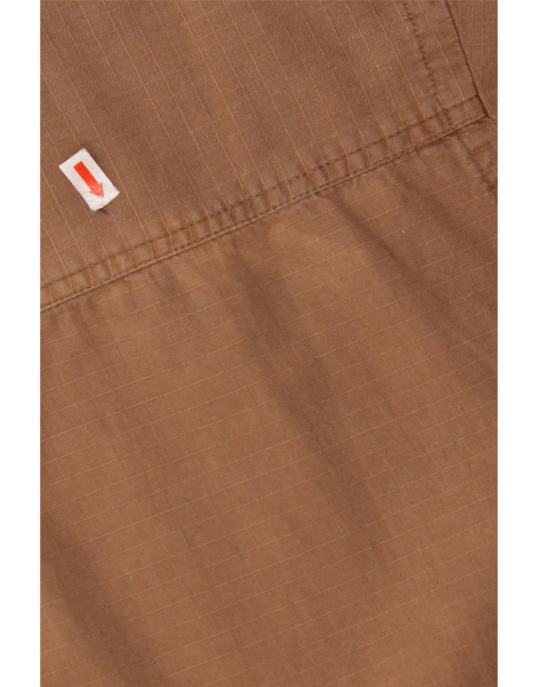 JEEP Mens Short Sleeve Shirt XL Brown Check Cotton