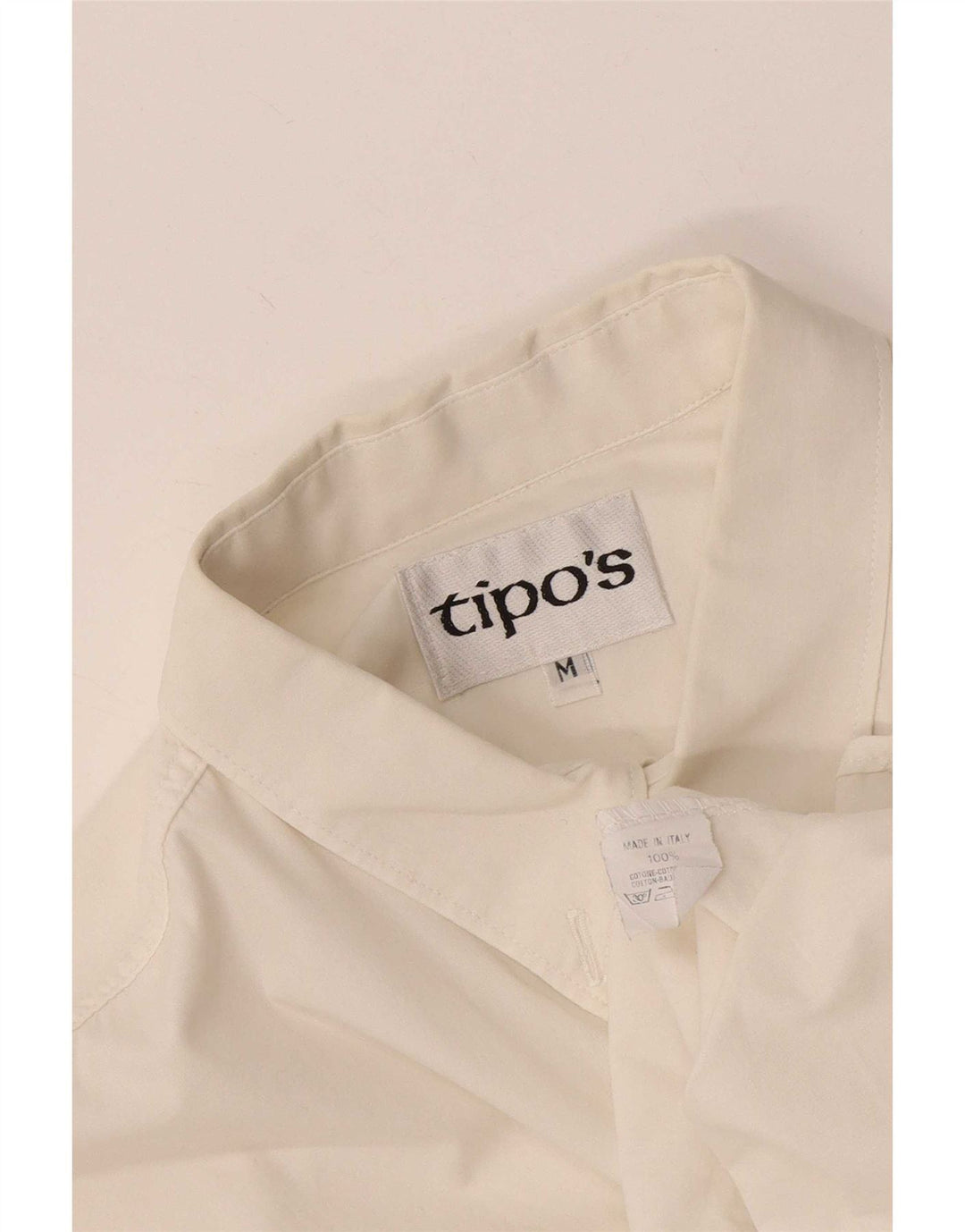 Tipo' S Mens Shirt Medium White Cotton