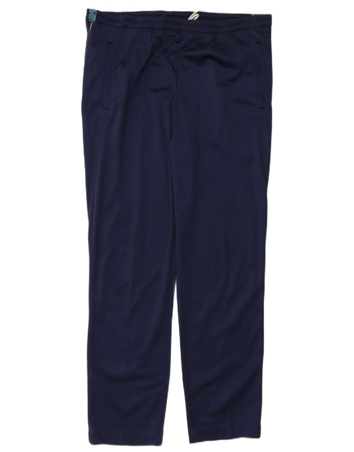 Asics Mens Graphic Full Tracksuit IT 52 Large Navy Blue Colourblock