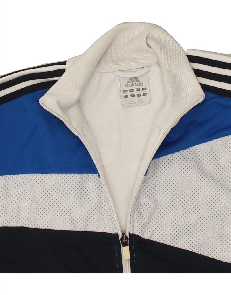 ADIDAS Mens Tracksuit Top Jacket UK 36/38 Small Off White Colourblock | Vintage Adidas | Thrift | Second-Hand Adidas | Used Clothing | Messina Hembry 