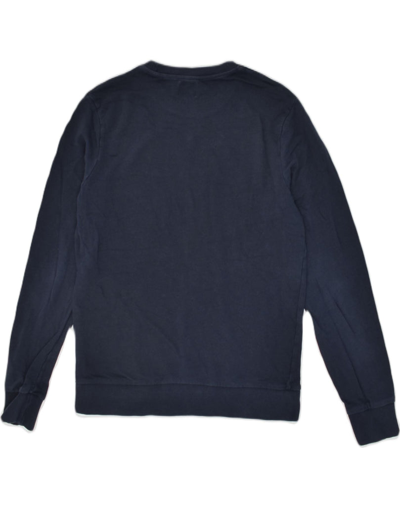 JACK & JONES Mens Sweatshirt Jumper Small Navy Blue Cotton | Vintage Jack & Jones | Thrift | Second-Hand Jack & Jones | Used Clothing | Messina Hembry 