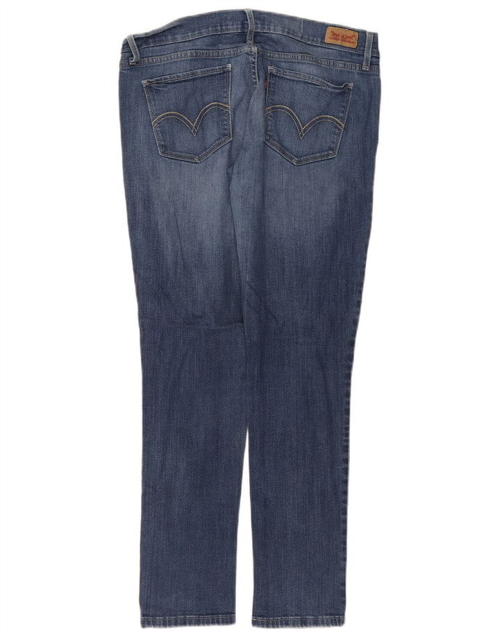 LEVI'S Womens 524 Skinny Jeans W31 L32 Blue Cotton