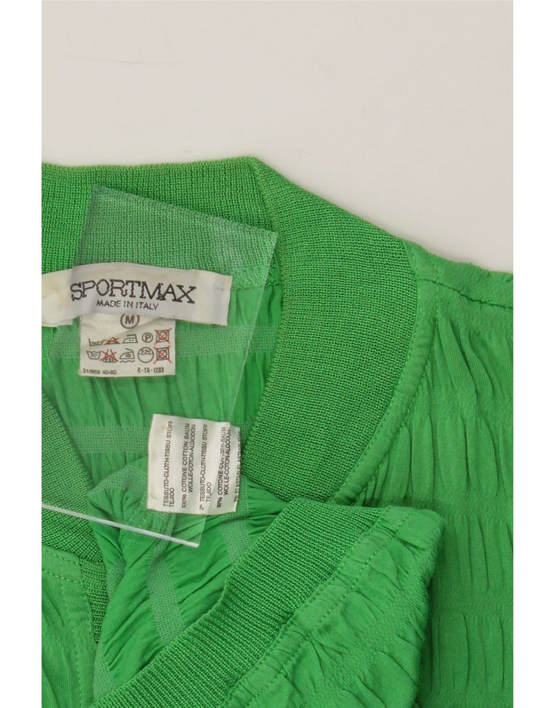 SPORTMAX Womens Oversized Longline Cardigan Sweater UK 14 Medium Green Vintage Sportmax and Second-Hand Sportmax from Messina Hembry 