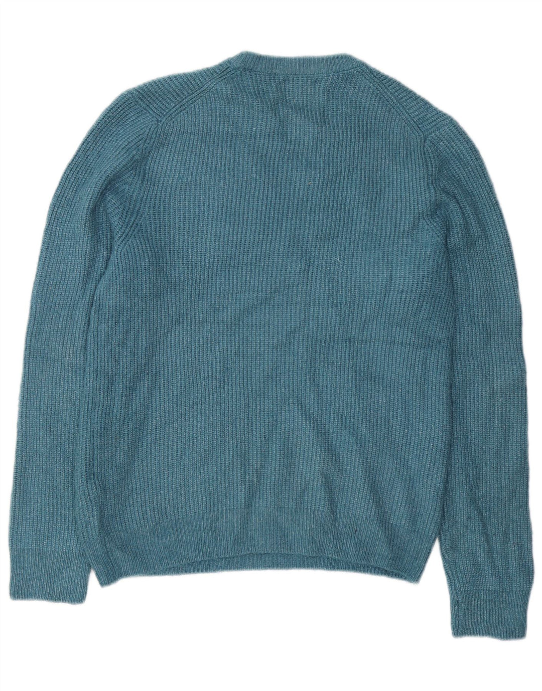 Marks & Spencer Mens Crew Neck Jumper Sweater Medium Blue Polyamide