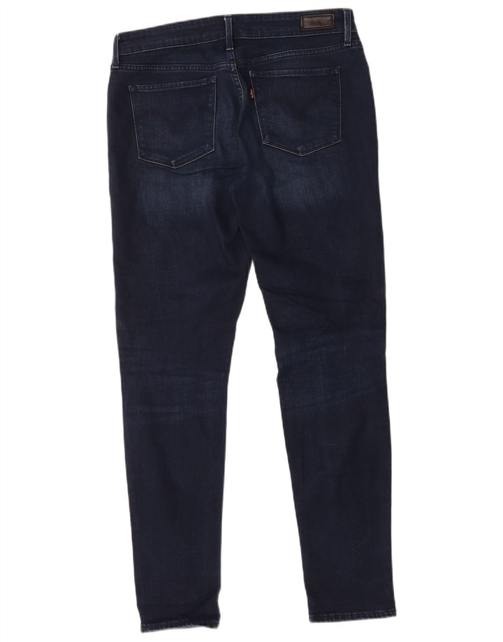 Levi's Womens Skinny Jeans W29 L32 Navy Blue Cotton