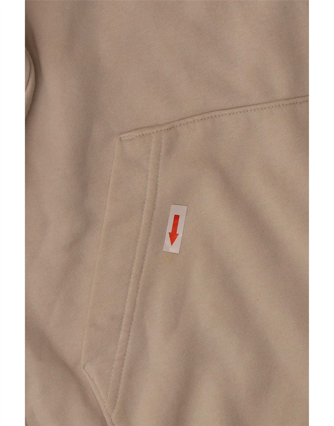 Nike Mens Hoodie Jumper Small Beige Cotton