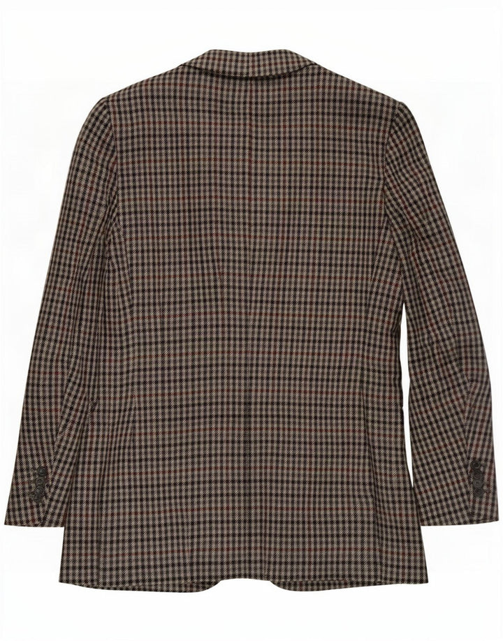 St. Bernard Mens 2 Button Blazer Jacket UK 42 Large Grey Houndstooth Wool