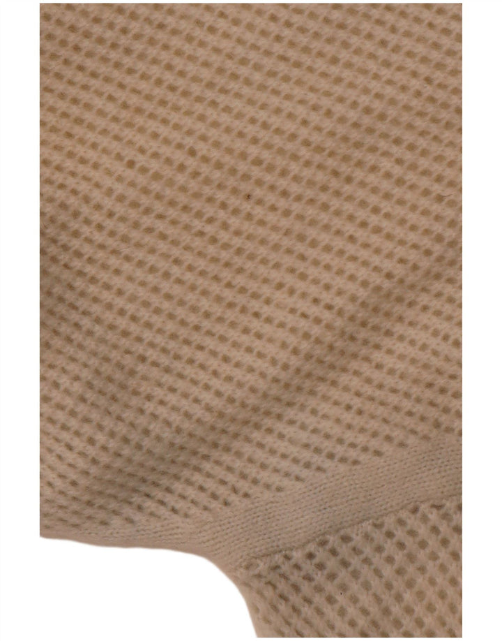 LIU JO Womens Crop Crochet Boat Neck Jumper Sweater UK 12 Medium White