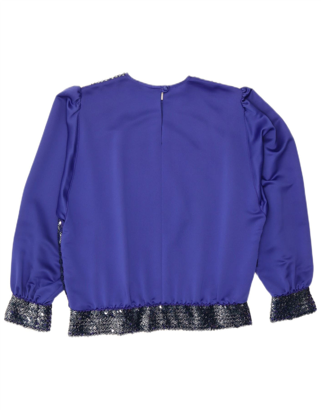 ARA Womens Long Sleeve Blouse Top EU 44 XL Blue Polyester