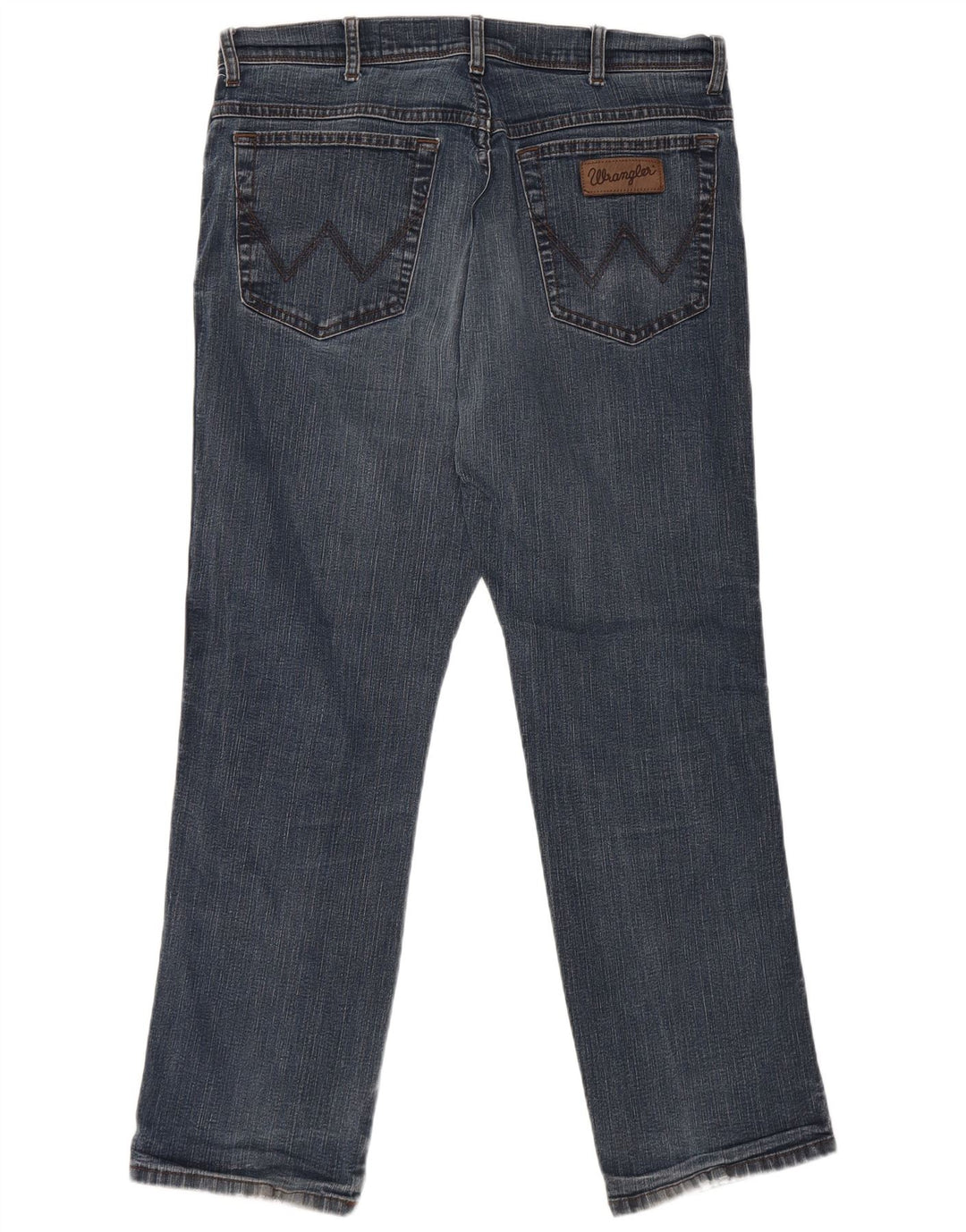 WRANGLER Mens Texas Straight Jeans W34 L30 Blue Cotton