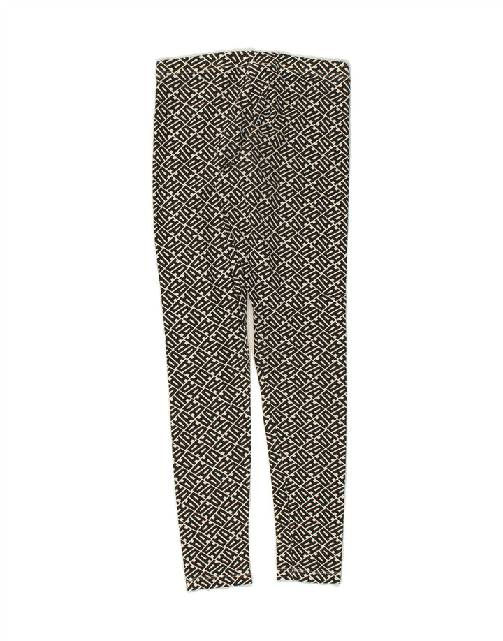 ADIDAS Womens Graphic Leggings UK 8 Small Black Cotton Vintage Adidas and Second-Hand Adidas from Messina Hembry 