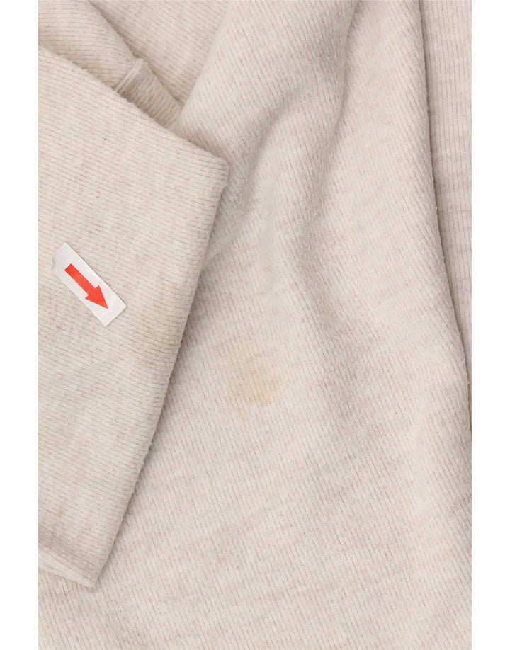 Zara Womens Oversized Top Long Sleeve UK 16 Large Off White