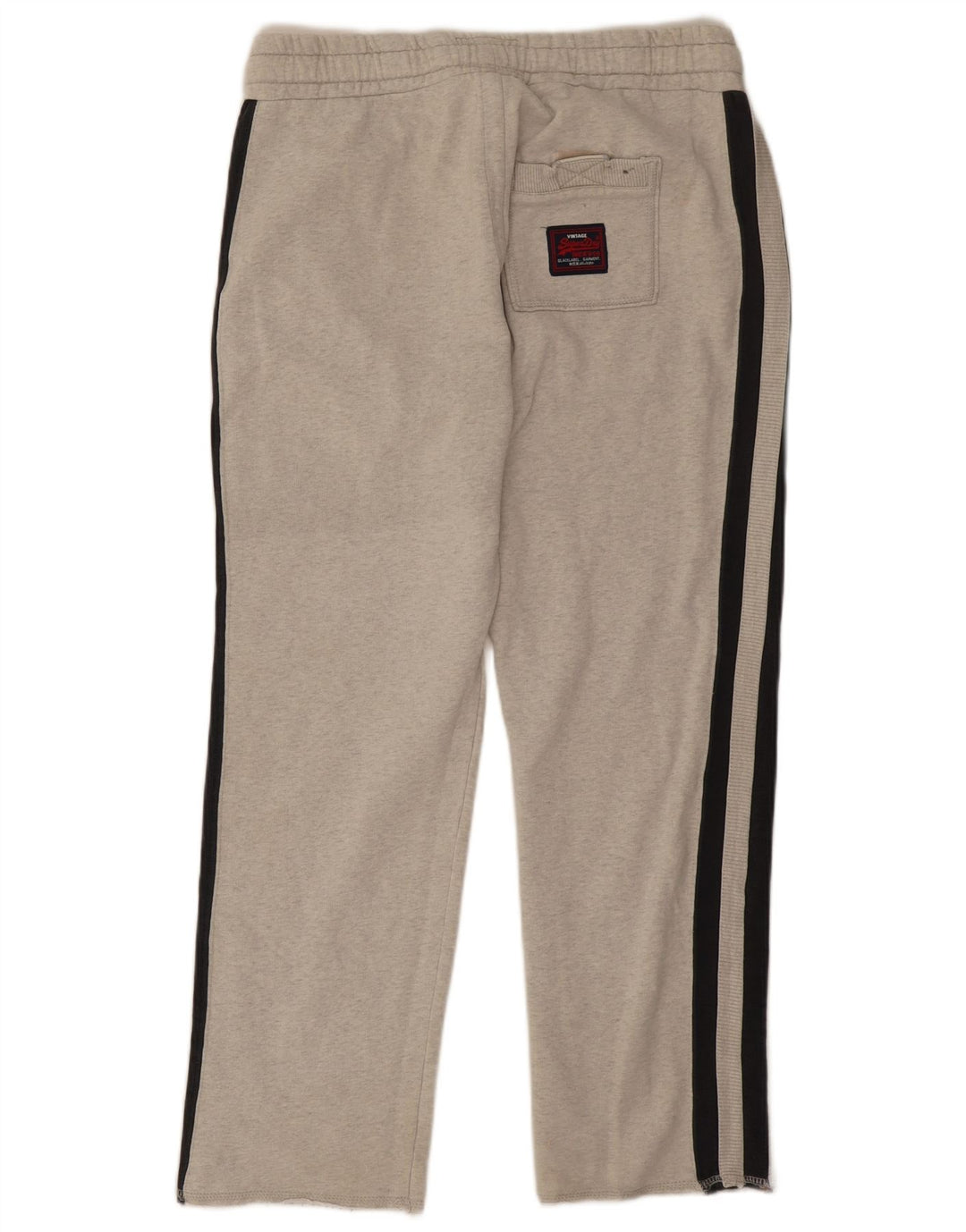 Superdry Mens Graphic Tracksuit Trousers Large  Grey Cotton