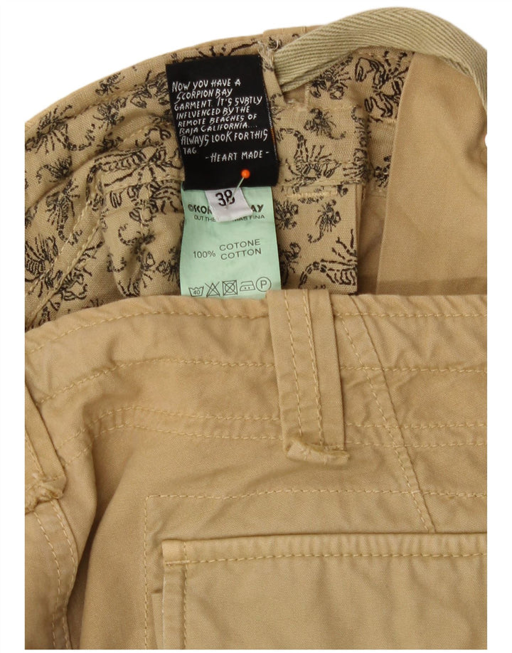 Scorpion Bay Womens Cargo Shorts W38 XL Beige Cotton