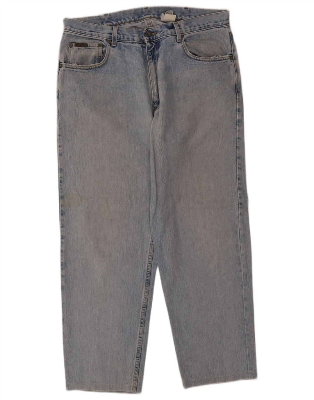 Calvin Klein Mens Straight Jeans W36 L27 Blue Cotton