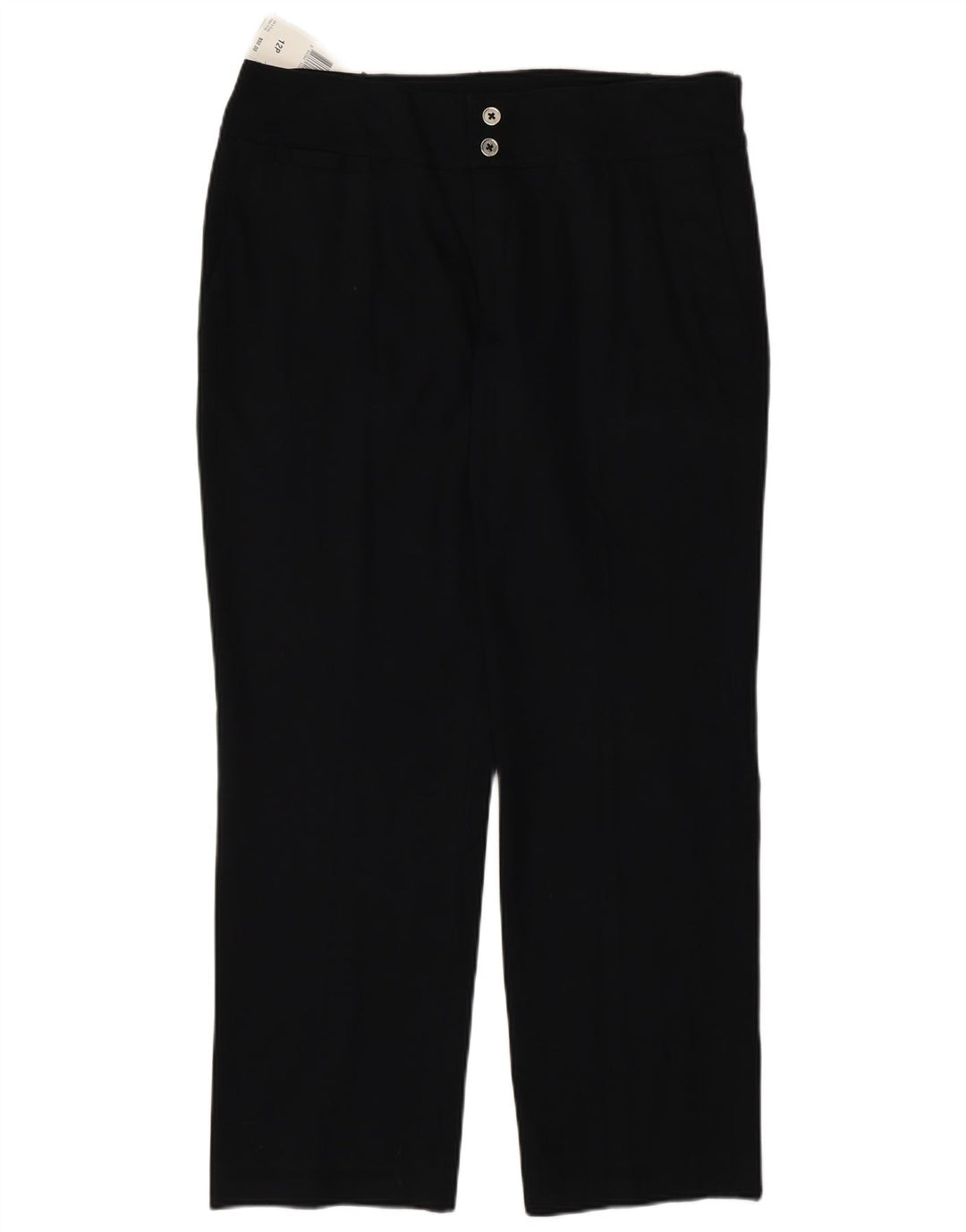 Chaps Womens Straight Chino Trousers US 12 Large W32 L27 Black
