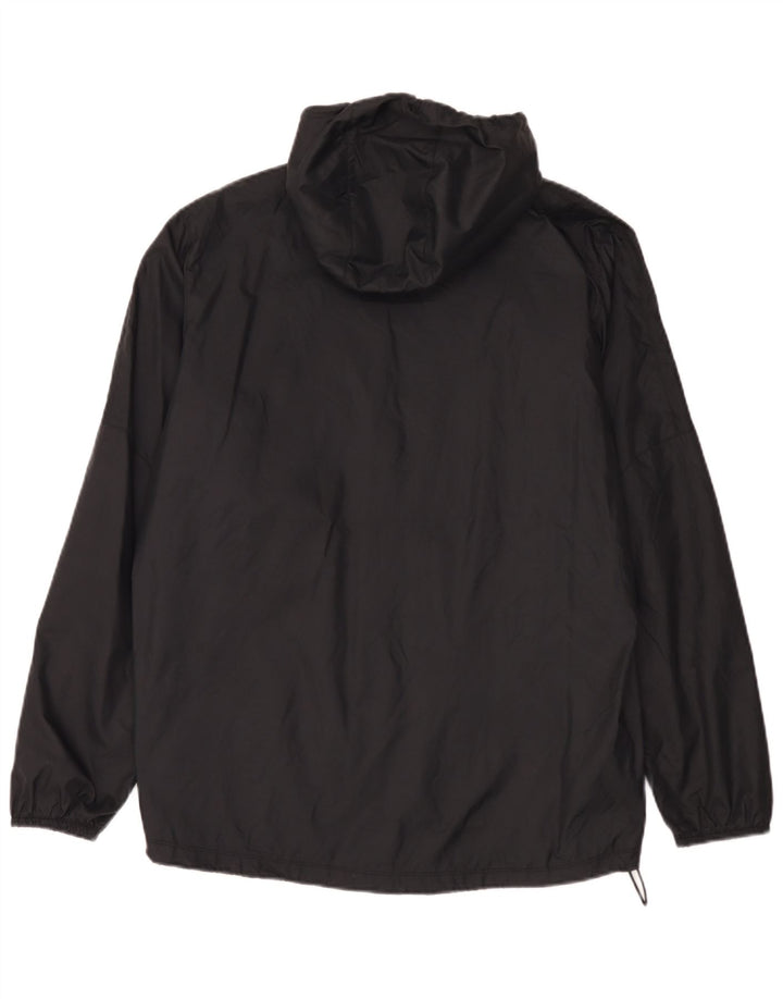 Nike Mens Hooded Rain Jacket UK 38 Medium Black Nylon