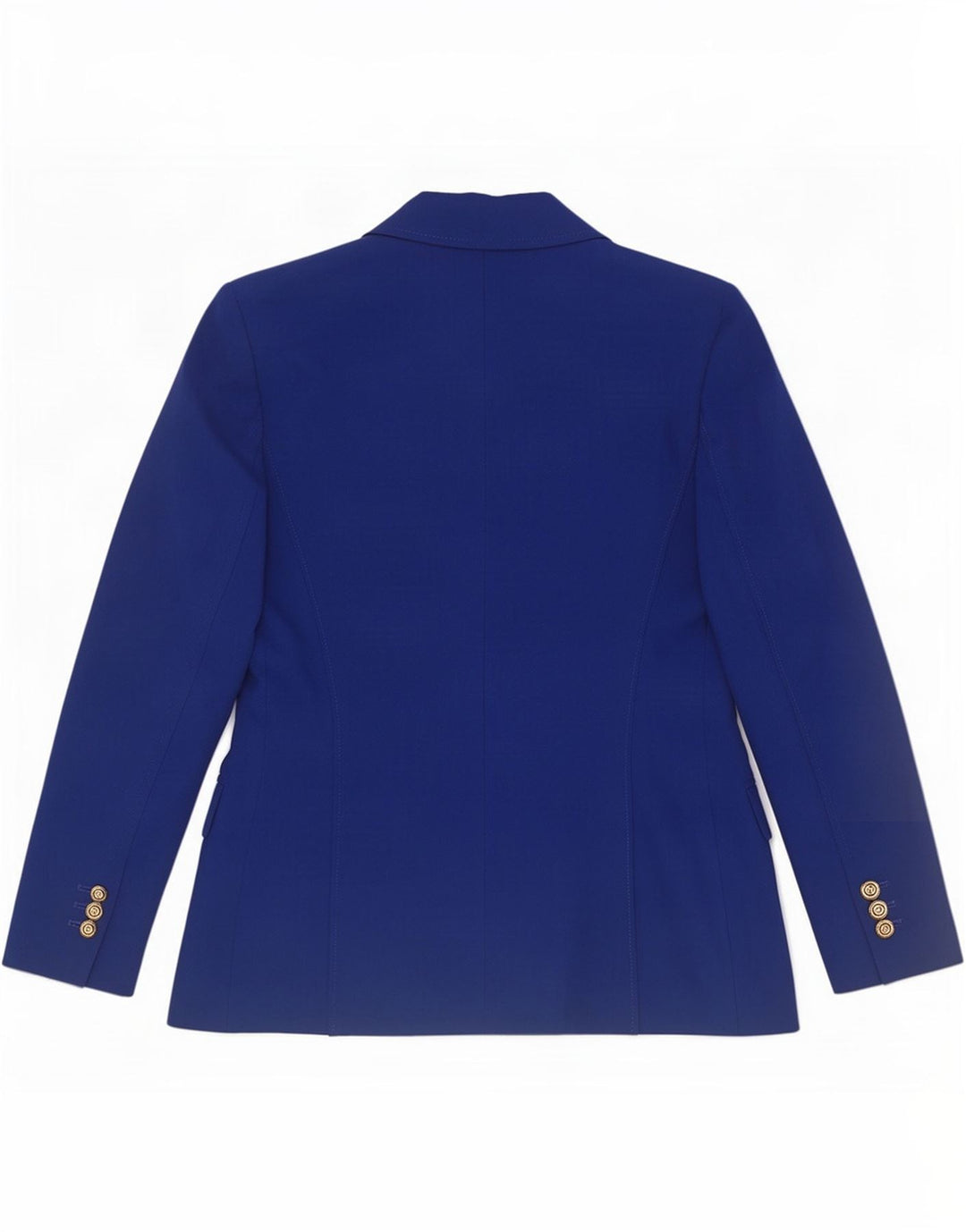 Zara Womens Double Breasted Blazer Jacket UK 12 Medium Blue Polyester