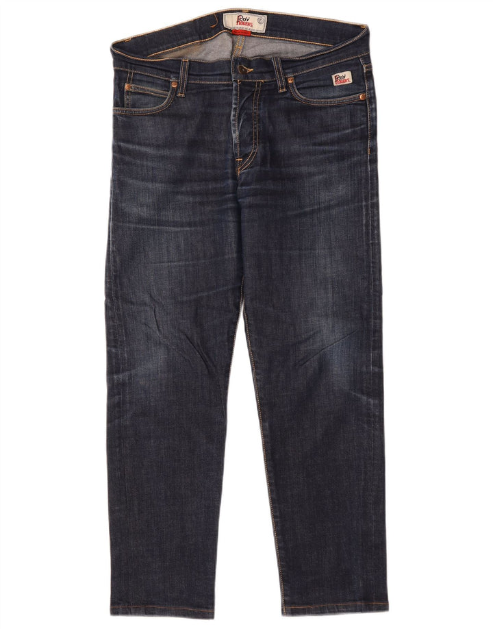 Roy Rogers Mens Straight Jeans W32 L27 Navy Blue Cotton
