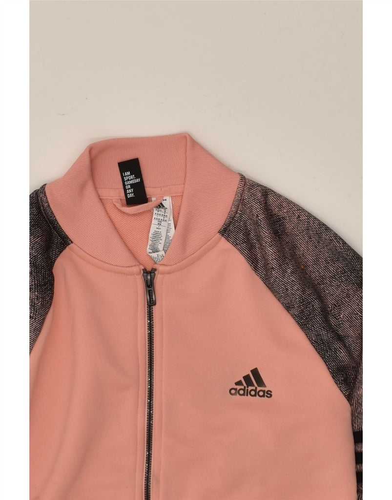 ADIDAS Womens Tracksuit Top Jacket UK 12-14 Medium Pink Colourblock | Vintage Adidas | Thrift | Second-Hand Adidas | Used Clothing | Messina Hembry 