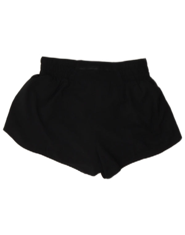 Nike Womens Dri Fit Sport Shorts UK 8 Small Black Polyester