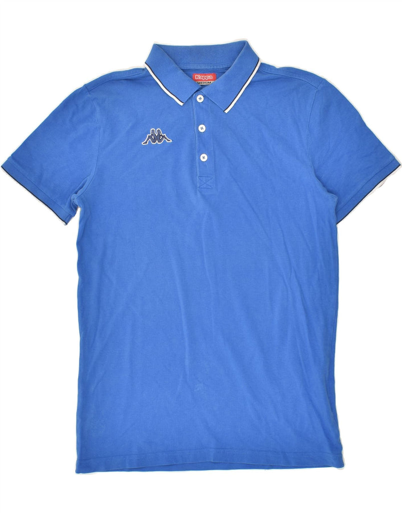 KAPPA Mens Polo Shirt Medium Blue Cotton | Vintage Kappa | Thrift | Second-Hand Kappa | Used Clothing | Messina Hembry 