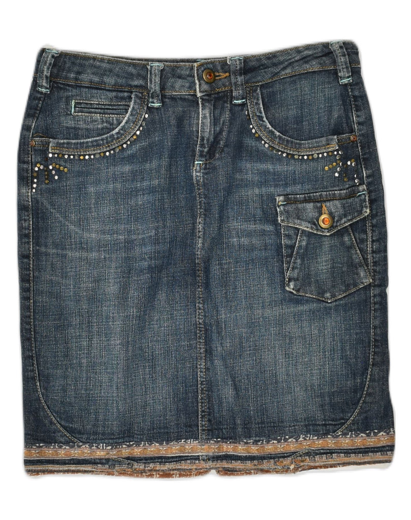 MARELLA Womens Denim Skirt W30 Medium  Blue Cotton | Vintage Marella | Thrift | Second-Hand Marella | Used Clothing | Messina Hembry 