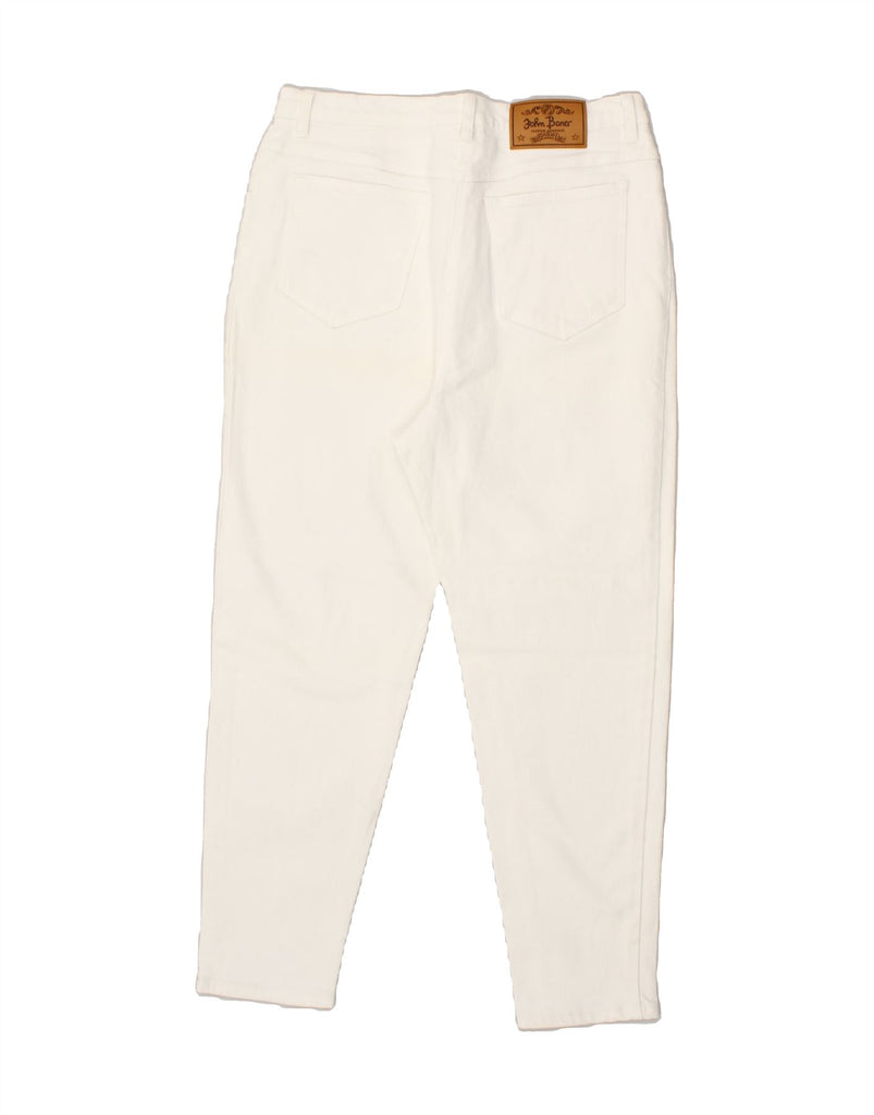 JOHN BANER Womens Slim Jeans W32 L27 White Vintage John Baner and Second-Hand John Baner from Messina Hembry 